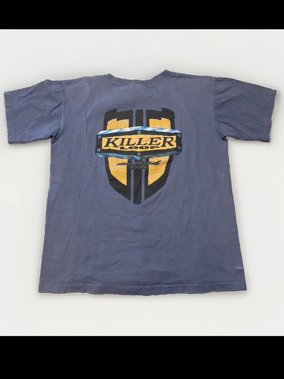 VTG 90s Killer Loop Original KL Gray Tee Single Stitch Surfing USA Made Men's L